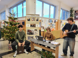 Vánoční zpívání u stromečku