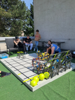 Společný trénink robotických týmů našeho gymnázia a ZŠ Velvary