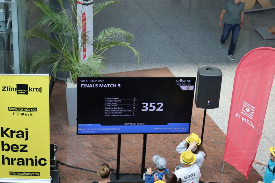 Roboti ve Zlíně zabodovali: tým Python se probojoval do finále VEX IQ Czech Open