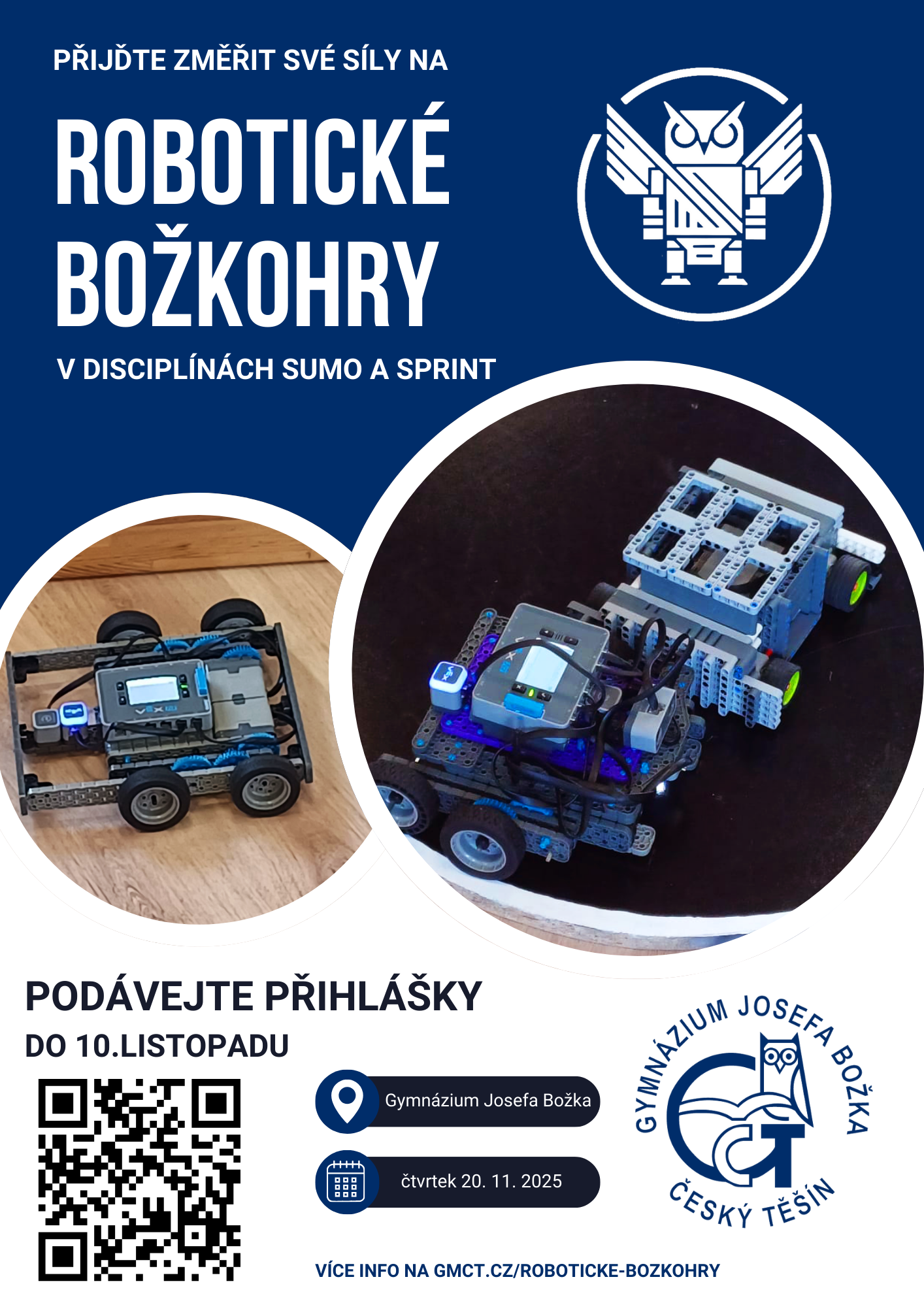 Robotické Božkohry – ilustrační plakát